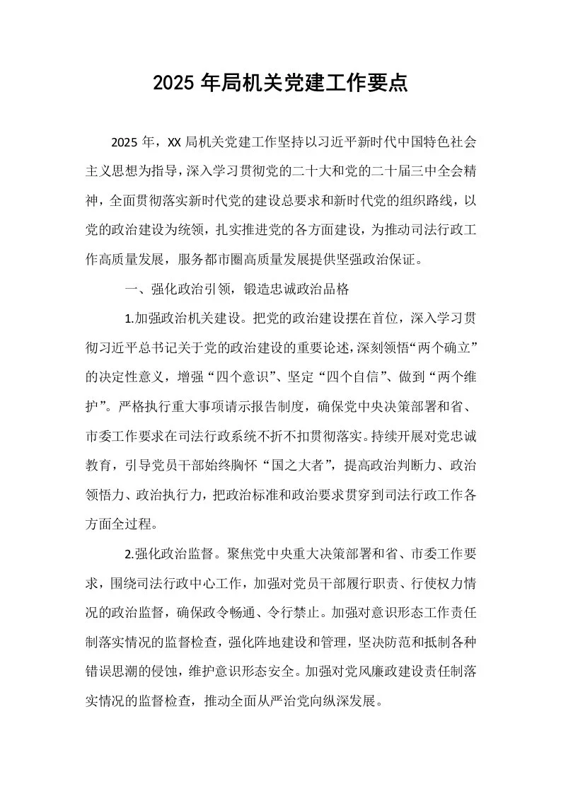 2025年局机关党建工作要点_第1页
