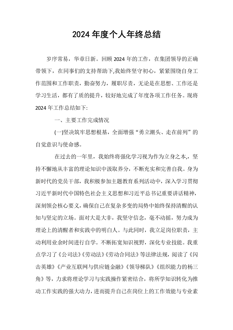 2024年度个人年终总结_第1页