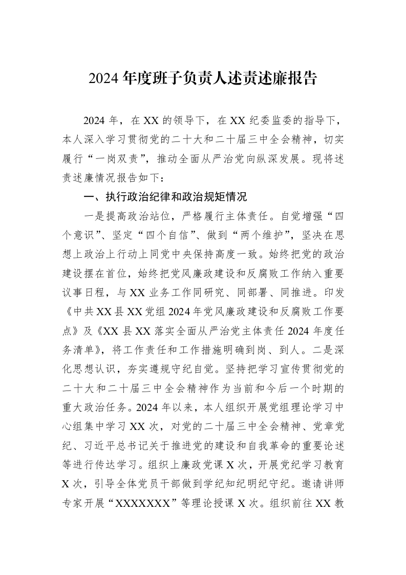 2024年度班子负责人述责述廉报告_第1页